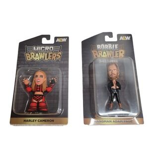 NEW Harley Cameron Micro Brawler Hangman Adam Page Bobble Brawler Mini AEW Crate